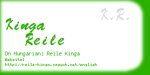 kinga reile business card